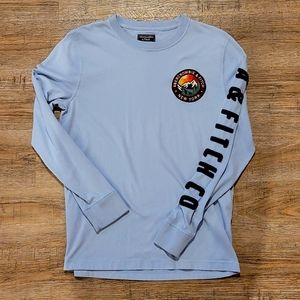Mens Abercrombie long sleeved logo shirt size small